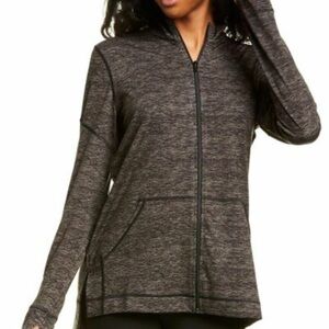 Natori Charcoal Zip-Up Track Suit/Lounge Wear Jacket and Pants